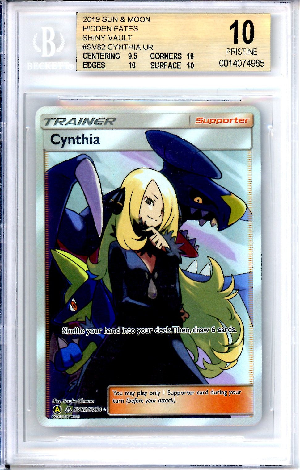 Cynthia hidden fates psa selling 10