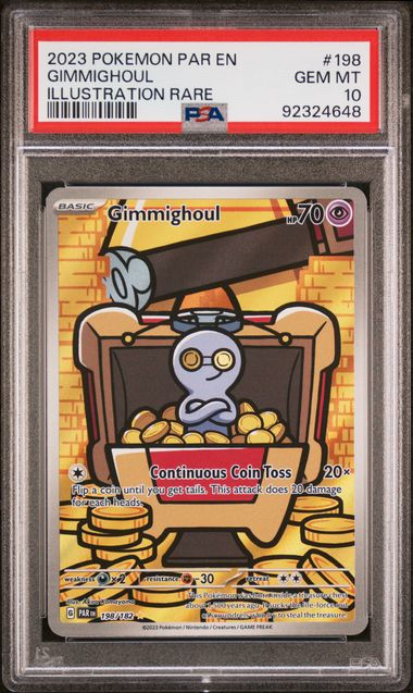PSA 10 Gimmighoul #198(Illustration Rare) [Paradox Rift]