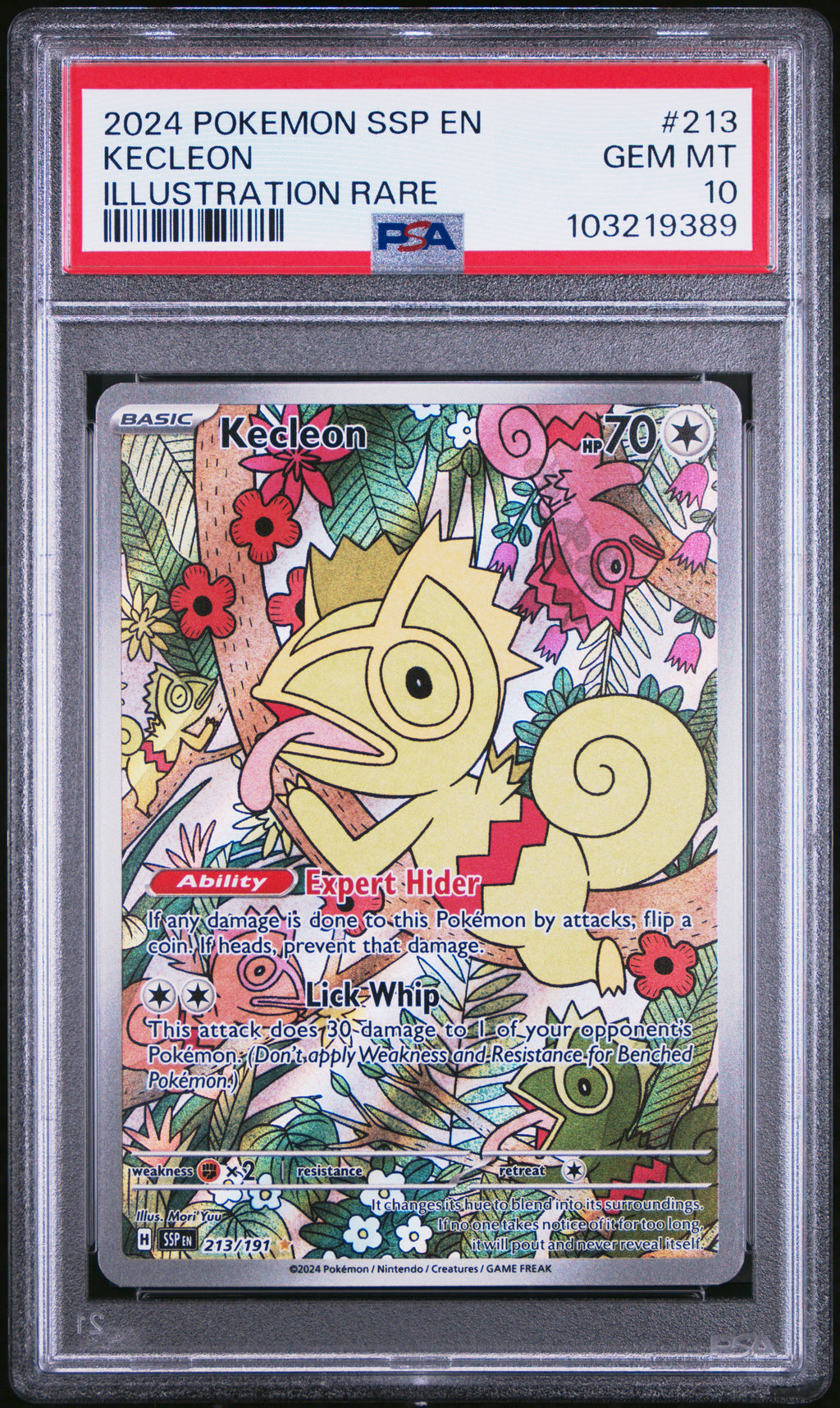 PSA 10 Kecleon #213 (Illustration Rare) [Surging Sparks]