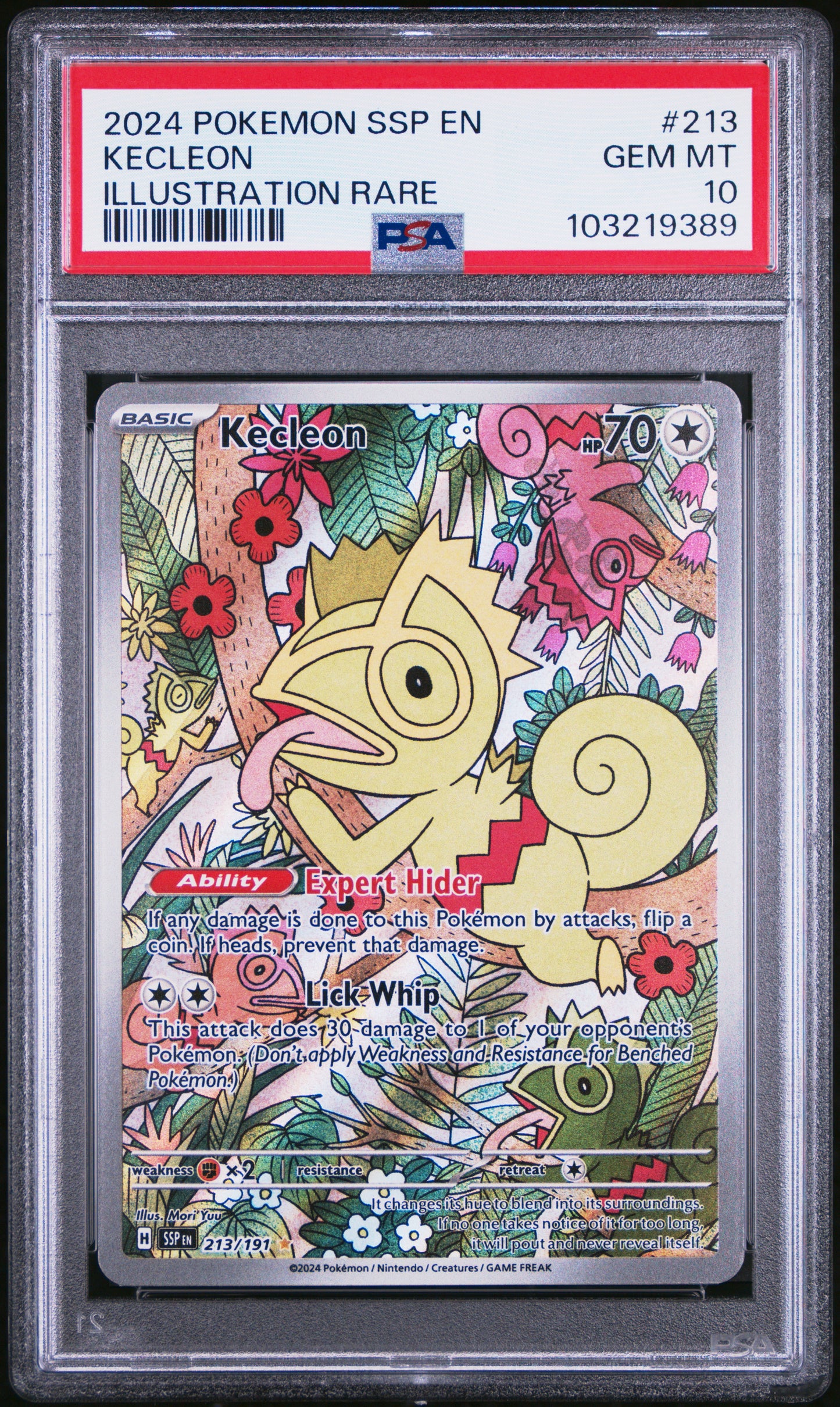 PSA 10 Kecleon #213 (Illustration Rare) [Surging Sparks]