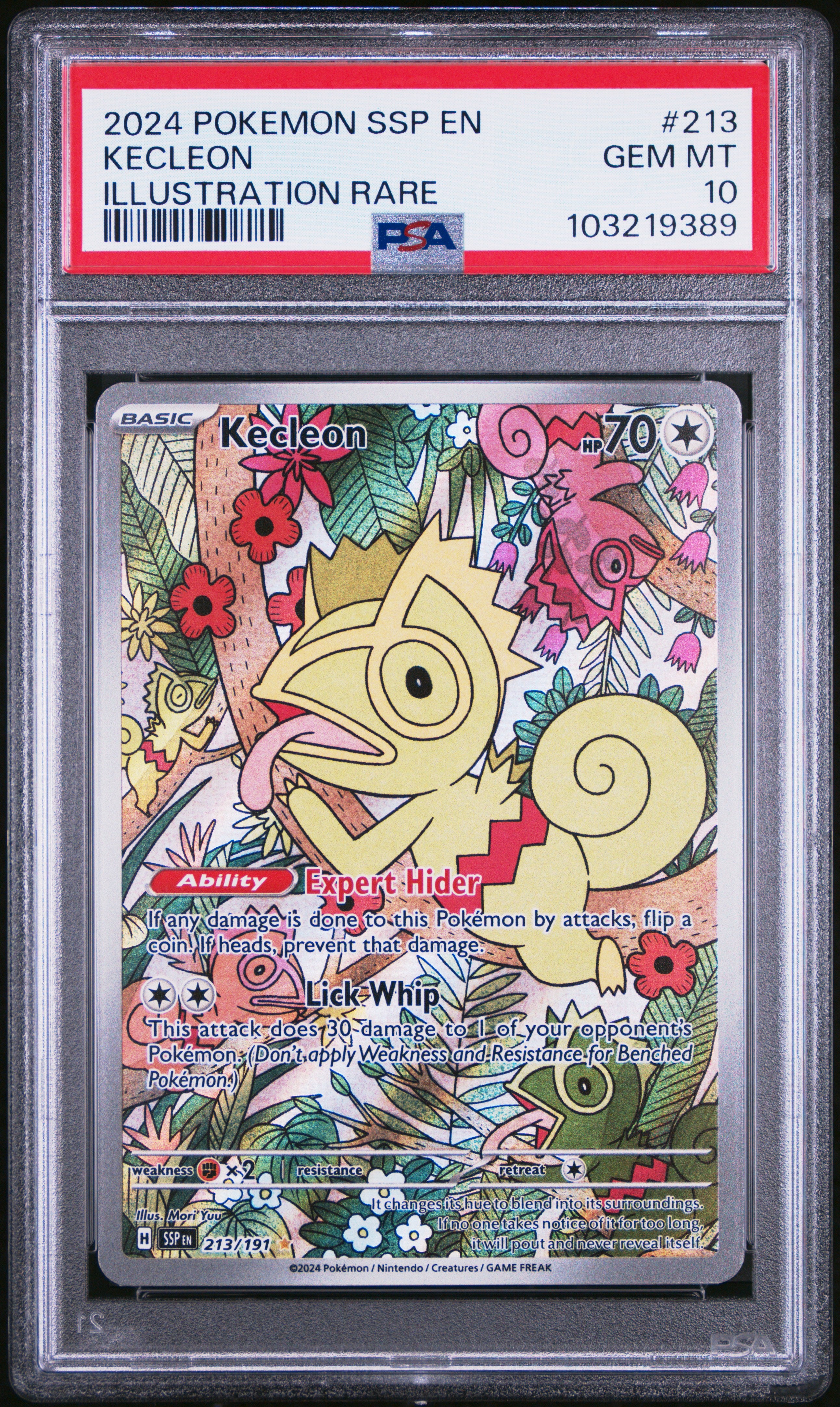 PSA 10 Kecleon #213 (Illustration Rare) [Surging Sparks]