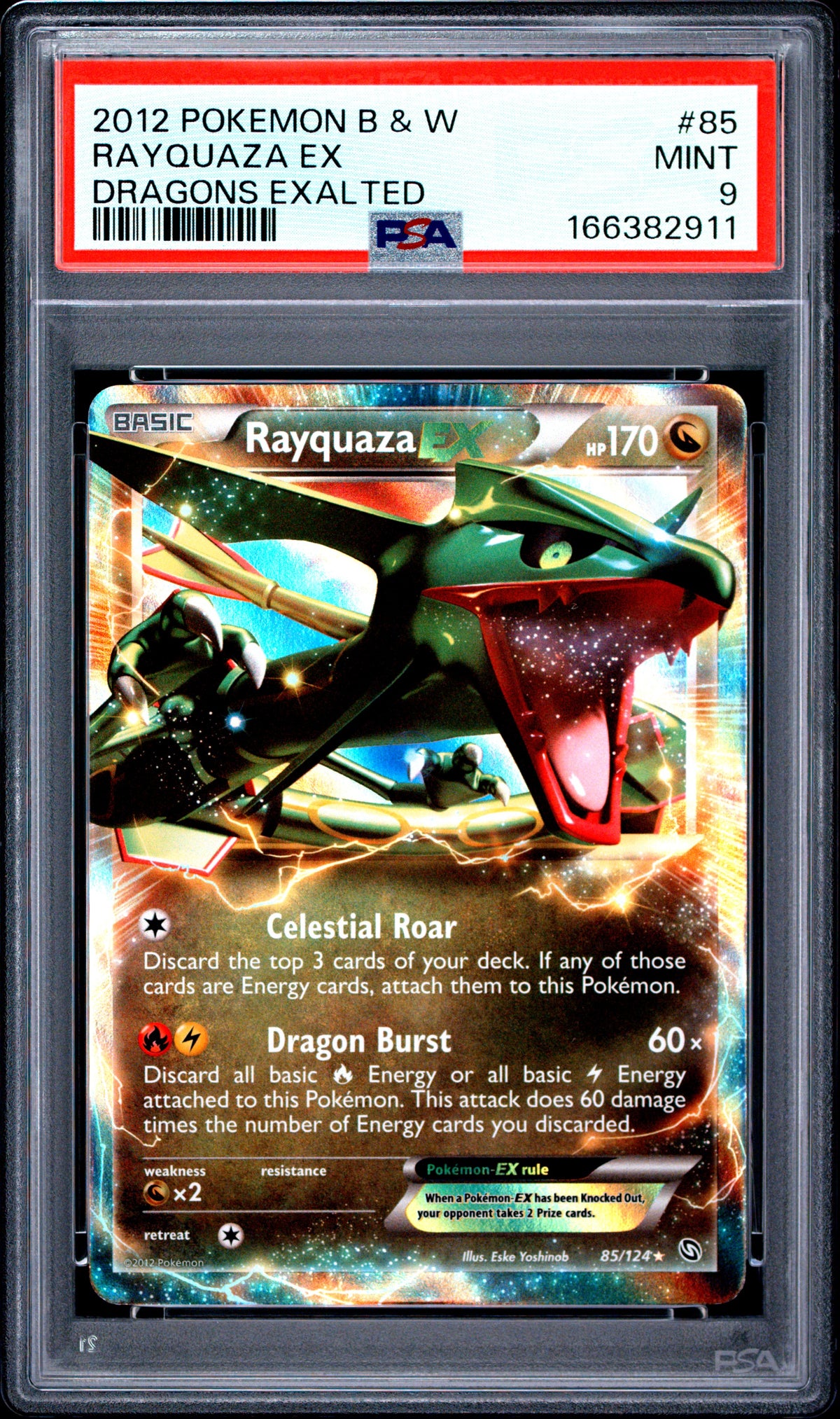 PSA 9 Rayquaza EX [Dragons Exalted]