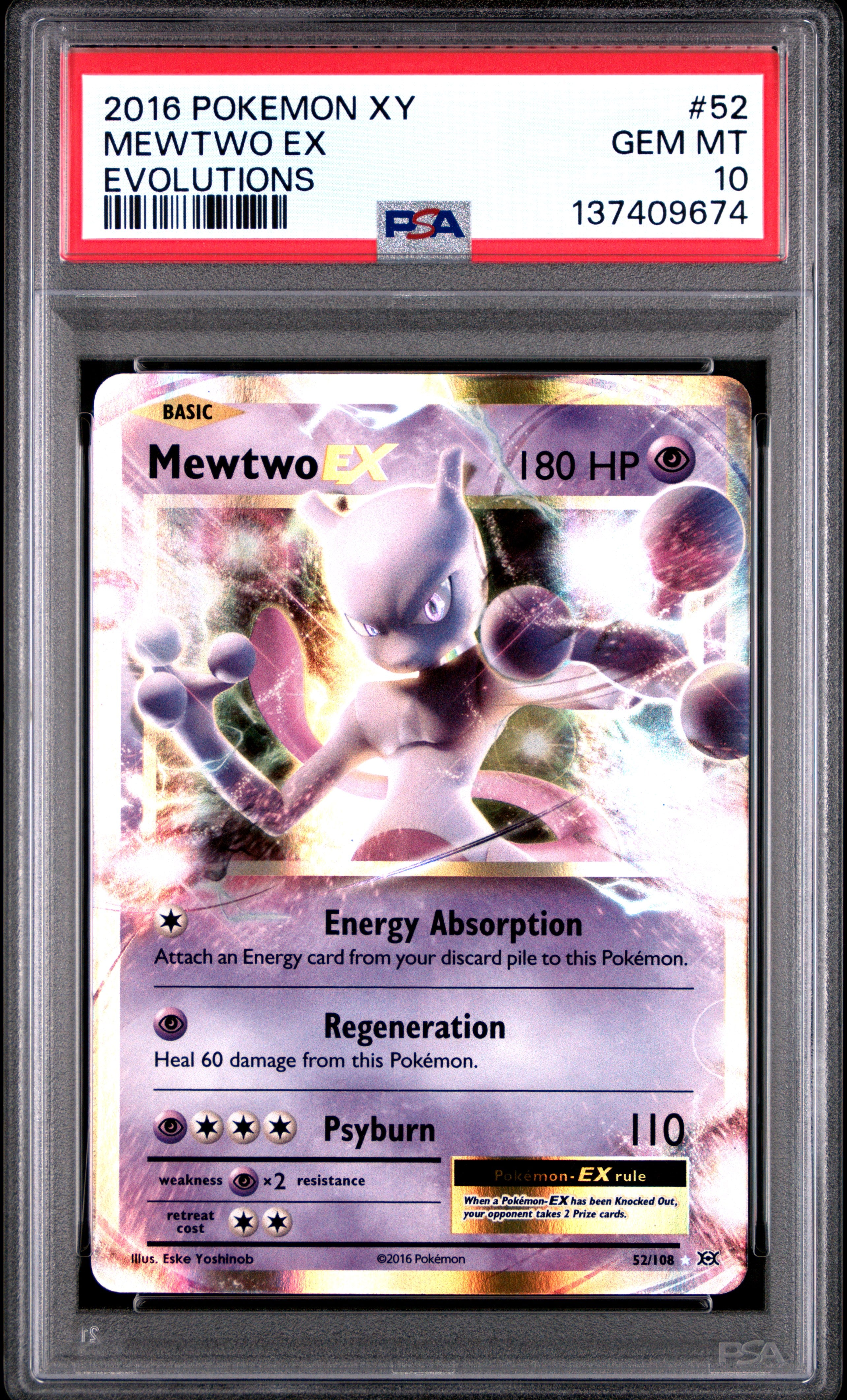 PSA 10 Mewtwo EX [XY Evolutions]