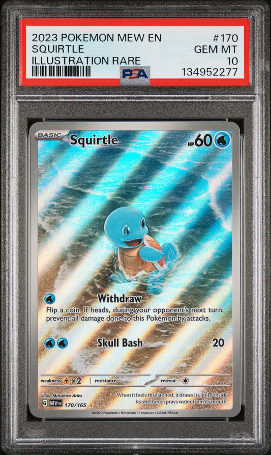 PSA 10 Squirtle #170 (Illustration Rare) [151]