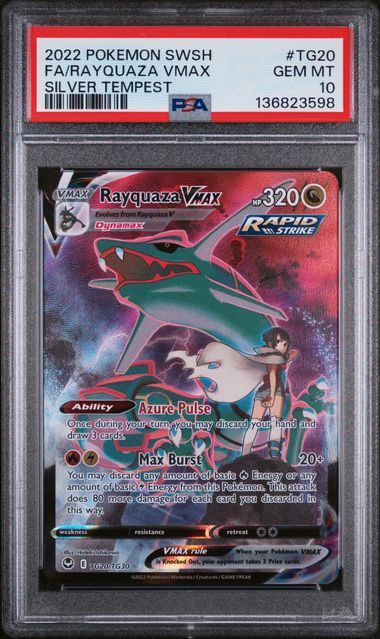 PSA 10 Rayquaza Vmax #TG20 [Silver Tempest Trainer Gallery]