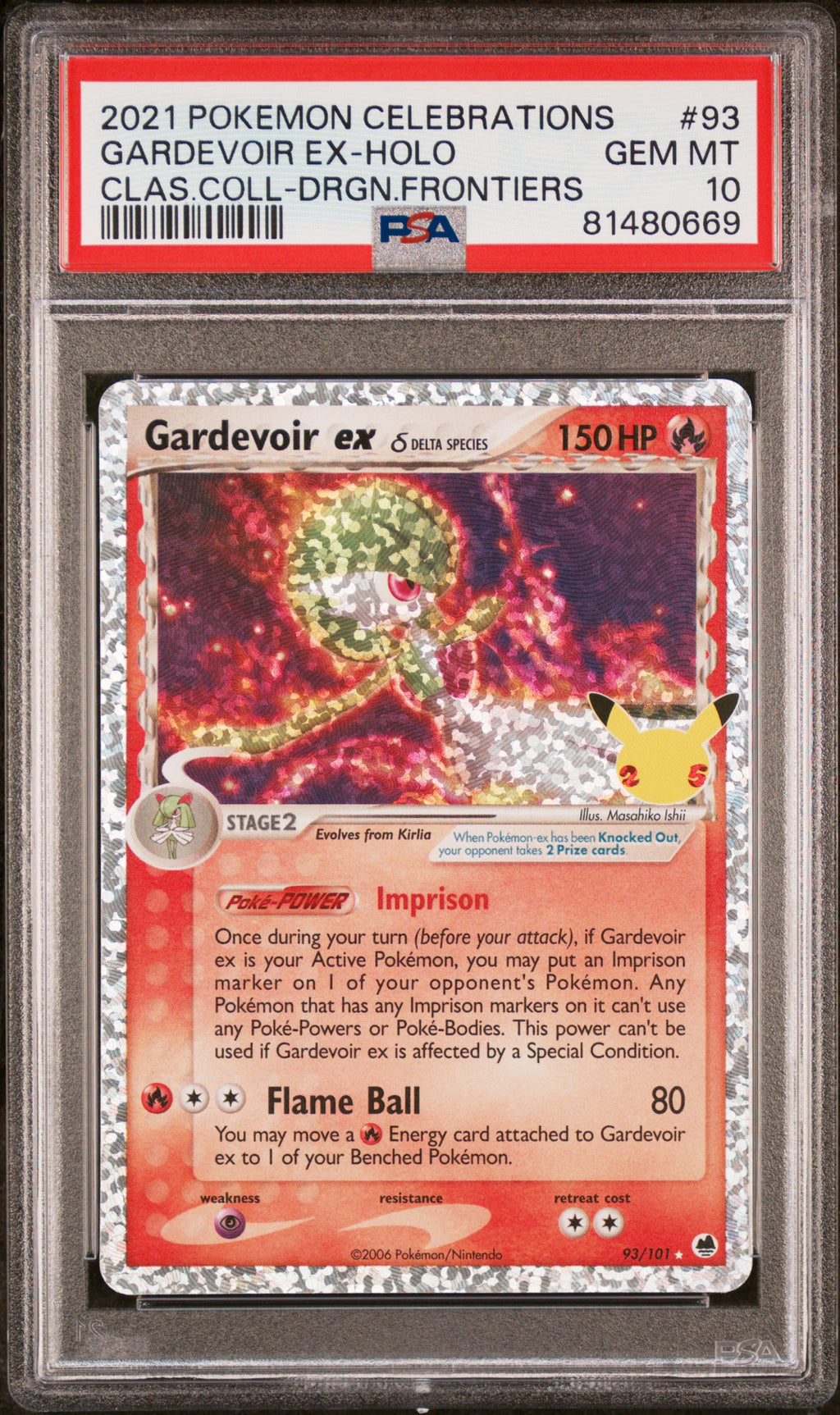 PSA 10 Gardevoir ex [Celebrations Classic Collection]