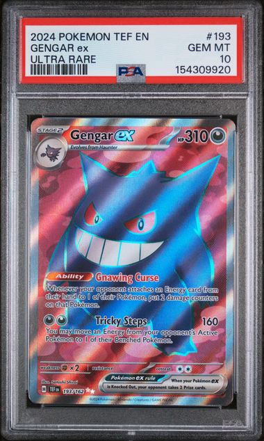 PSA 10 Gengar ex #193 (Ultra Rare) [Temporal Forces]