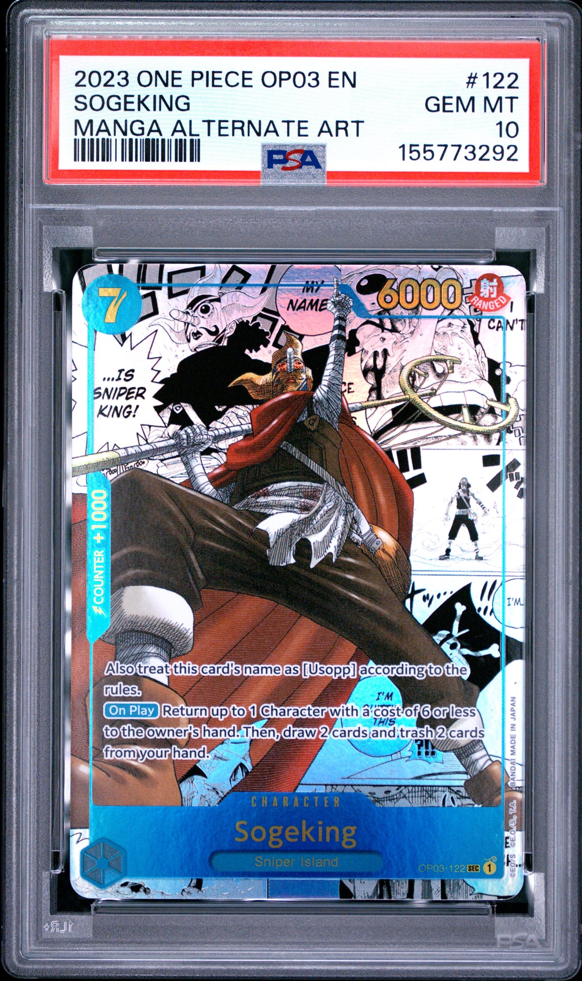 PSA 10 Sogeking (Manga) [Pillars of Strength]