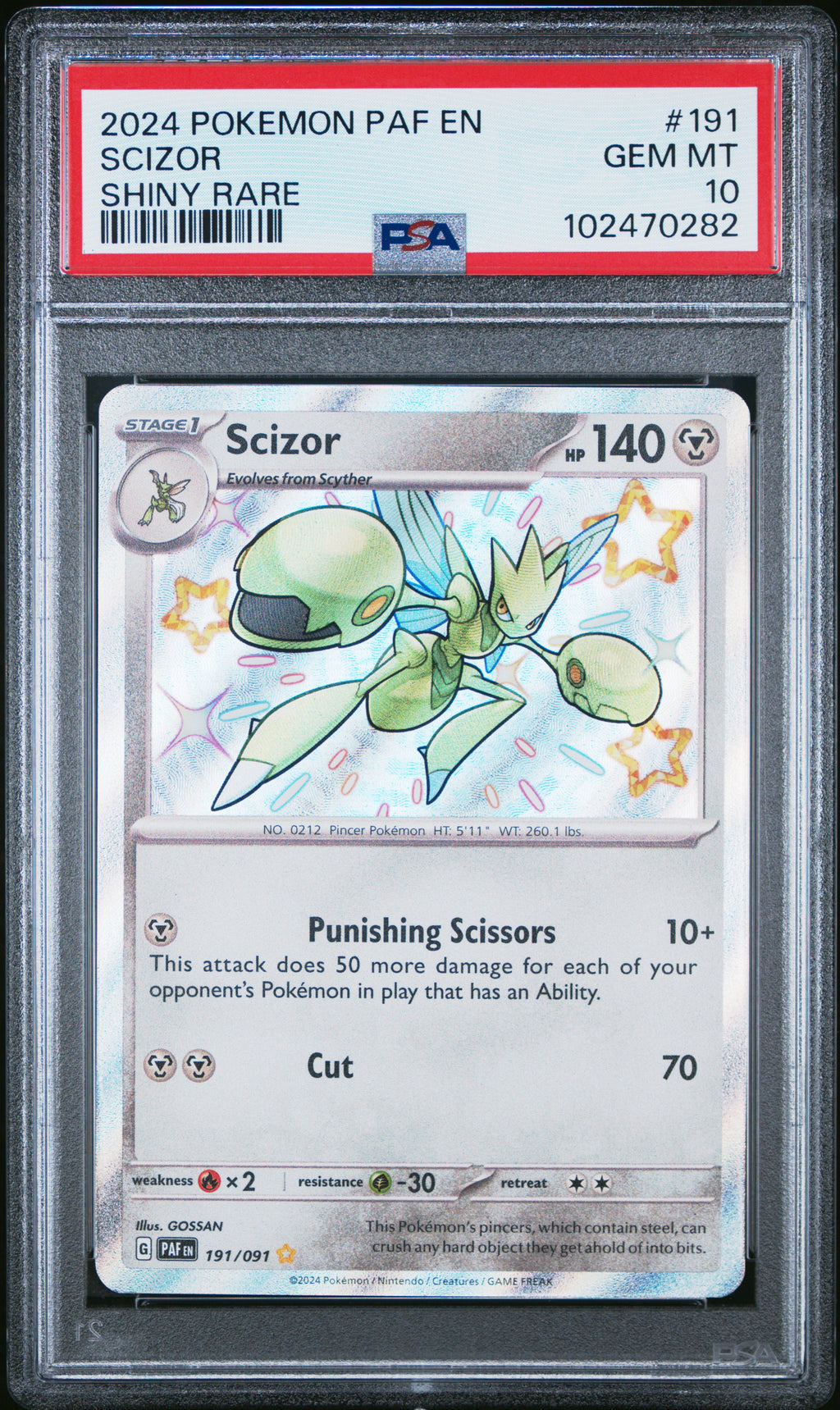 PSA 10 Scizor [Paldean Fates]