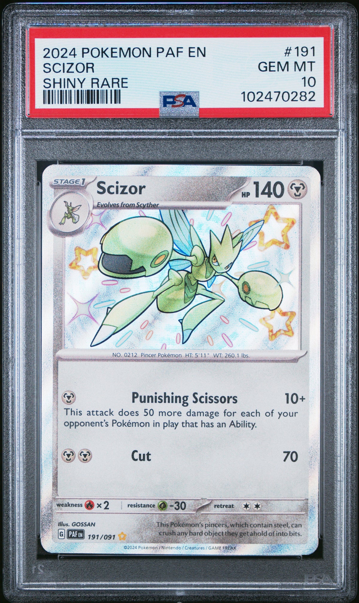 PSA 10 Scizor [Paldean Fates]