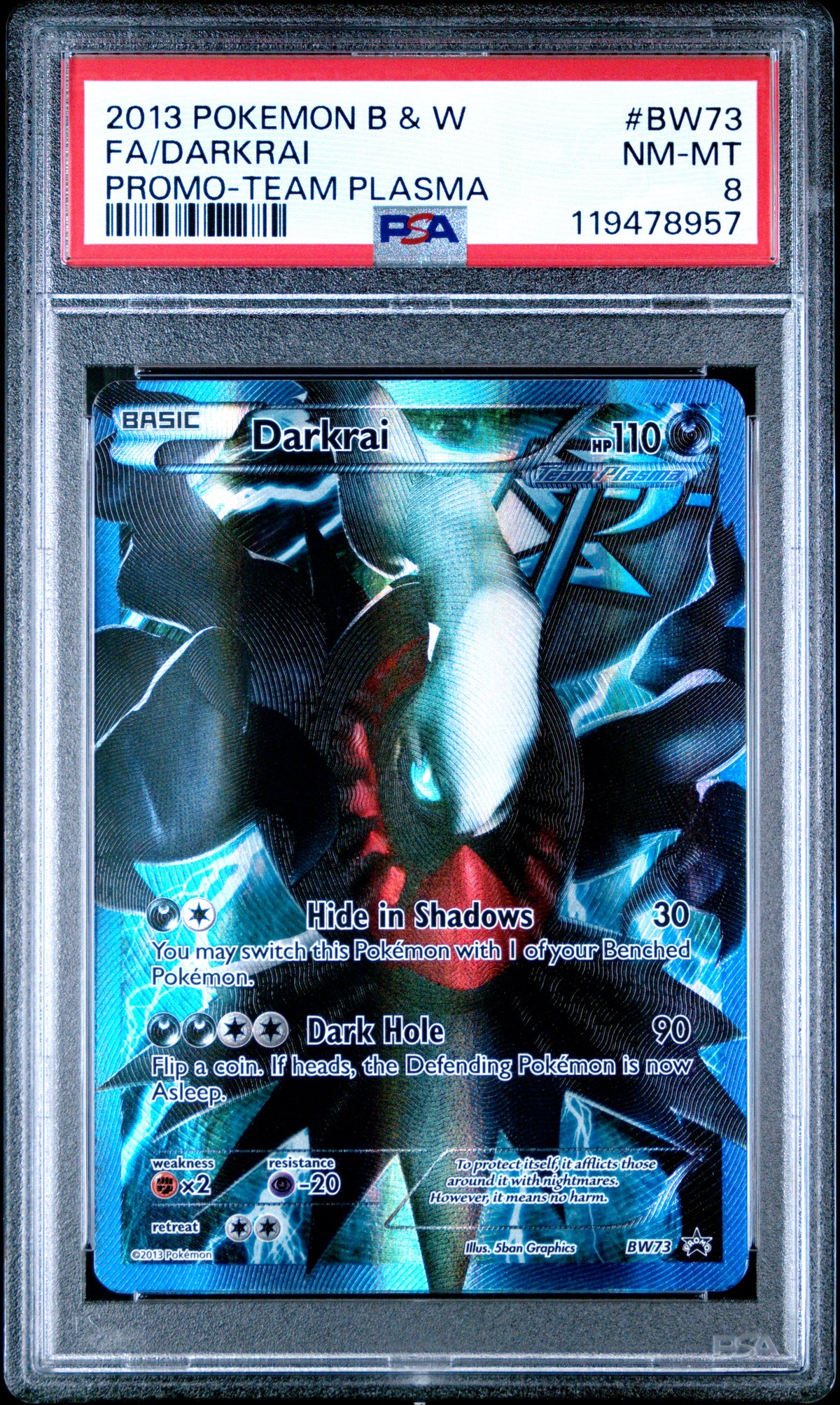 PSA 8 Darkrai [BW Black Star Promos]