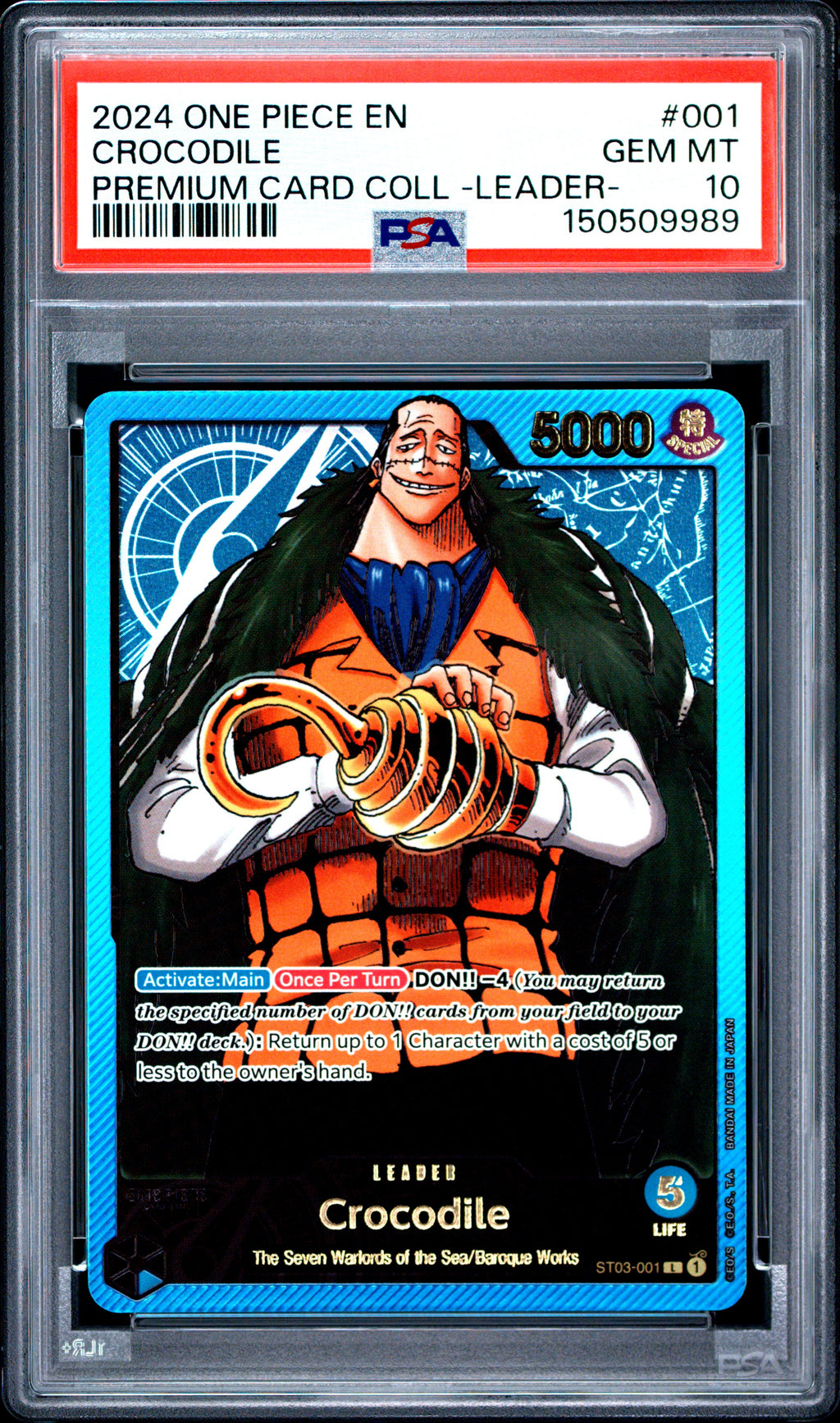 PSA 10 Crocodile (Gold Foil) [Leader Collection]
