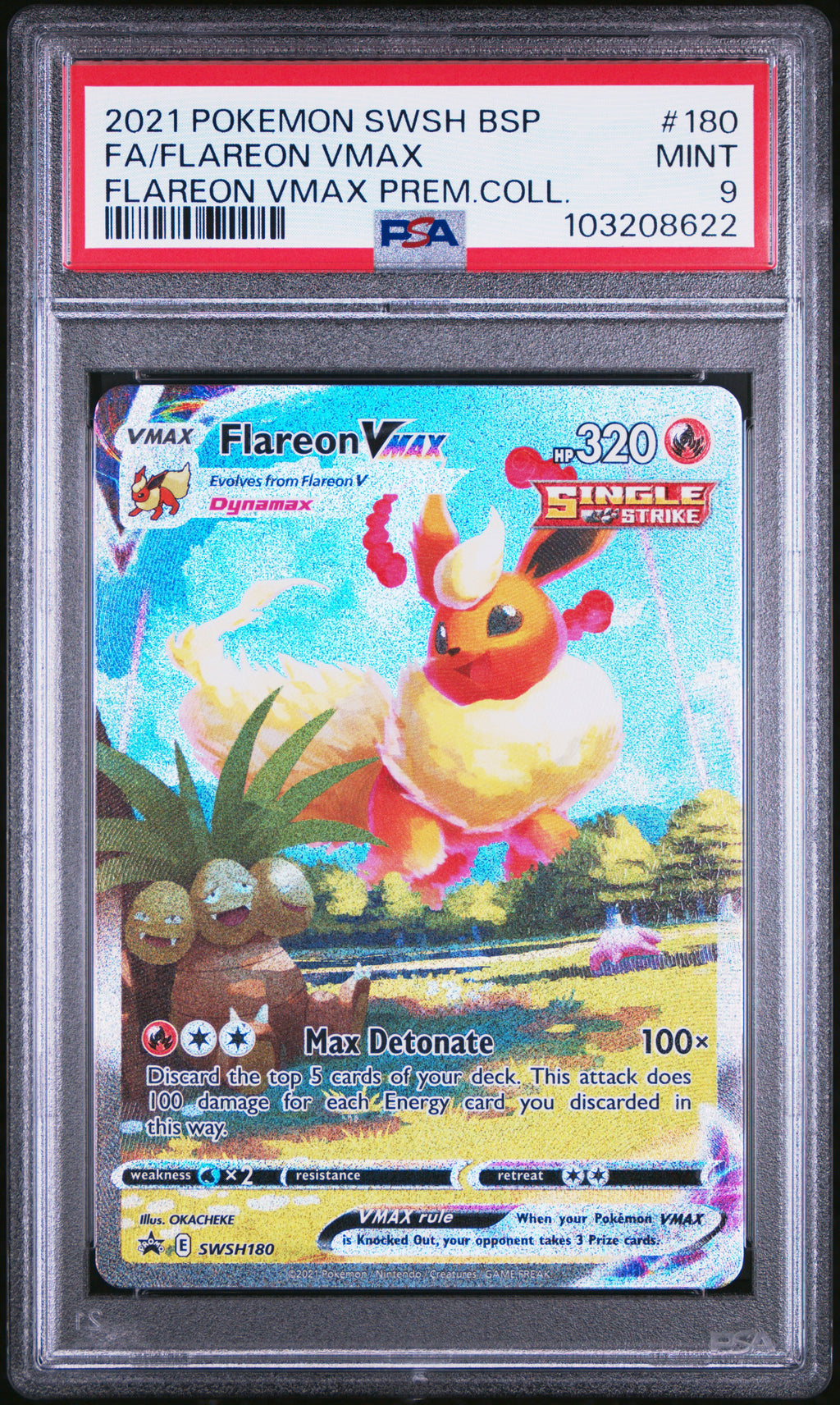 PSA 9 Flareon VMAX [SWSH Promo]