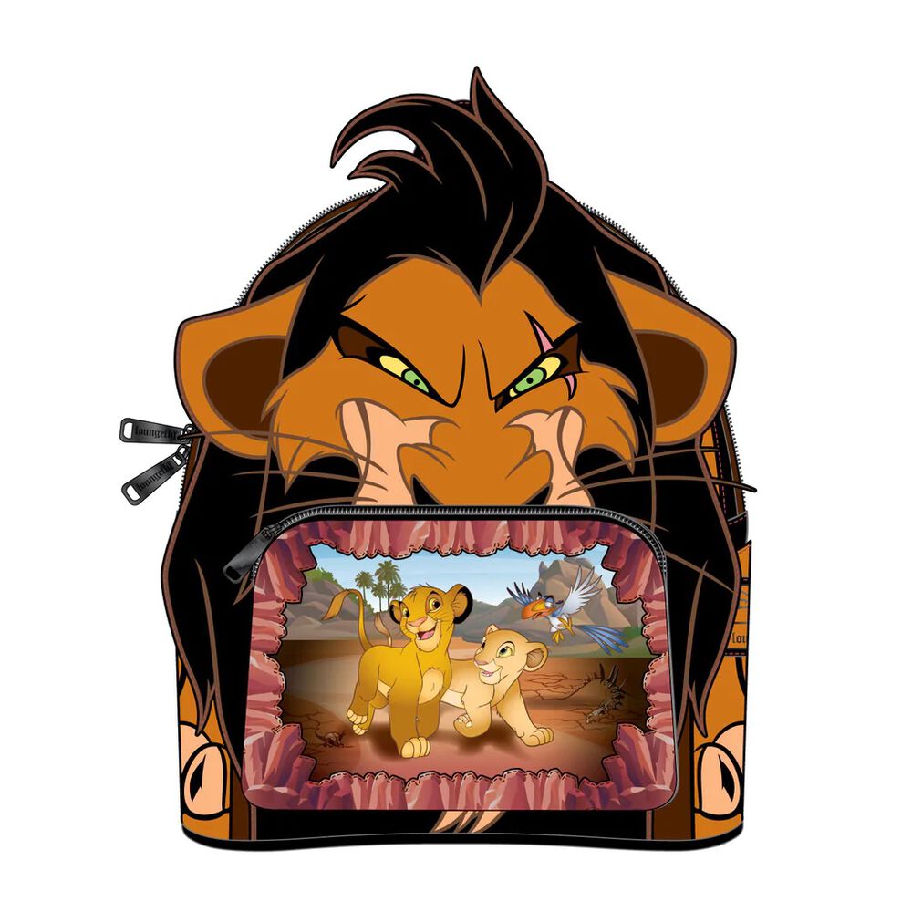 Lion King Scar Villains Scene Loungefly Mini Backpack