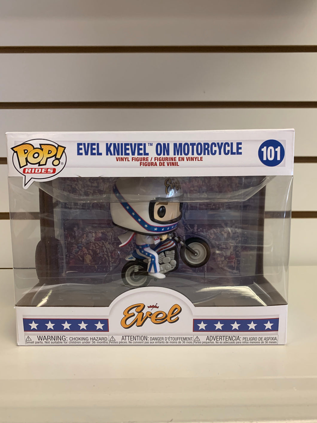 Funko Pop Evel Knievel on Motorcycle