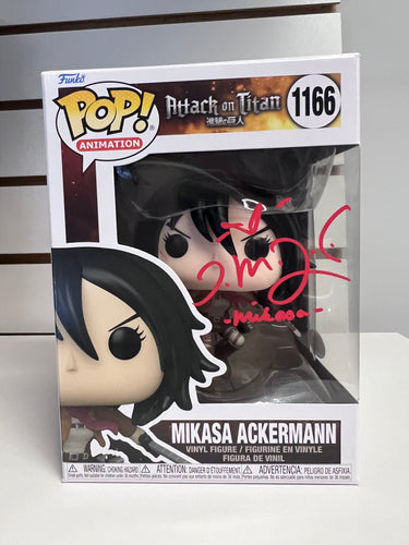 Funko Pop Mikasa Ackerman (Signed and JSA Authenticated)