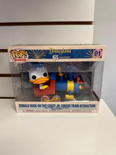 Funko Pop Donald Duck on the Casey Jr. Circus Train Attraction