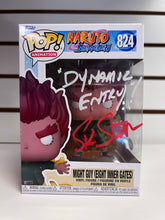 Funko Pop Might Guy (Eight Inner Gates) (Signed, Inscribed, and JSA Authenticated)