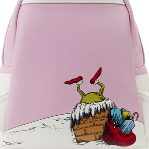 Dr. Seuss' How the Grinch Stole Christmas! Lenticular Scene Loungefly Mini Backpack